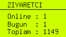 online ziyaretci sayacı
