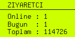 online ziyaretci sayacı