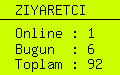 online ziyaretci sayacı