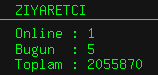 online ziyaretci sayacı