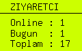 online ziyaretci sayacı