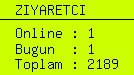 online ziyaretci sayacı