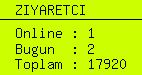 online ziyaretci sayacı
